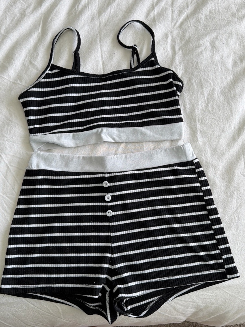 Striped Shein Matching Set - Picture 1 of 6
